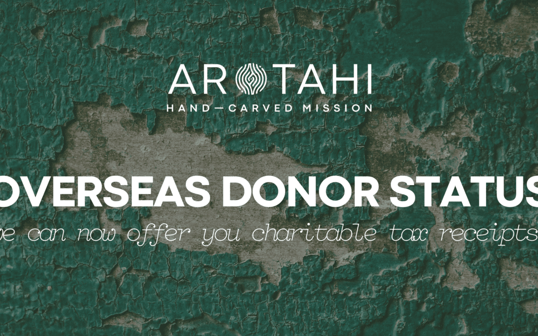 We have overseas donor status!