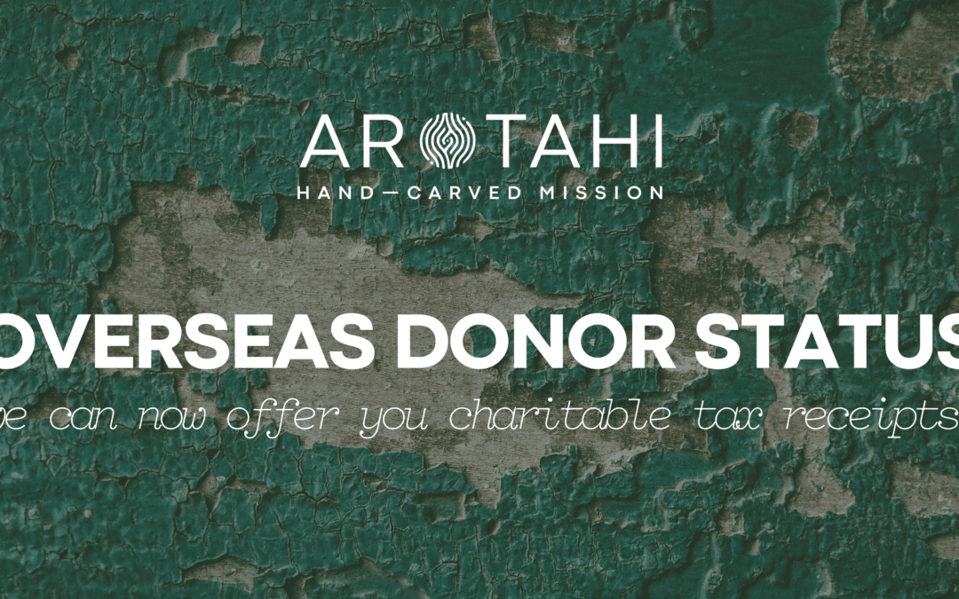 We have overseas donor status!