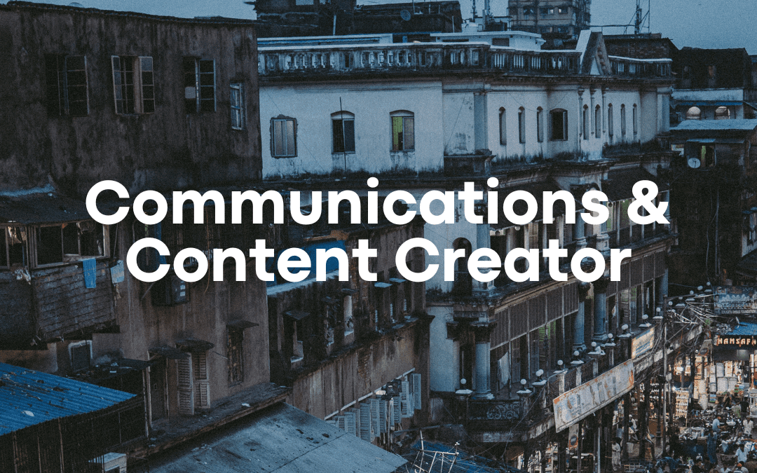 Join us: Communications & Content Creator